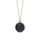 Moon & Stars Raised Intaglio Pendant