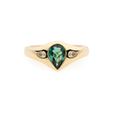 One of a Kind Lagoon Tourmaline Julienne Ring