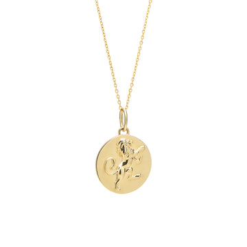 14k Solid Gold Mini Zodiac Pendants