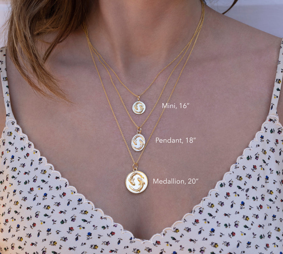 14k Solid Gold Mini Zodiac Pendants