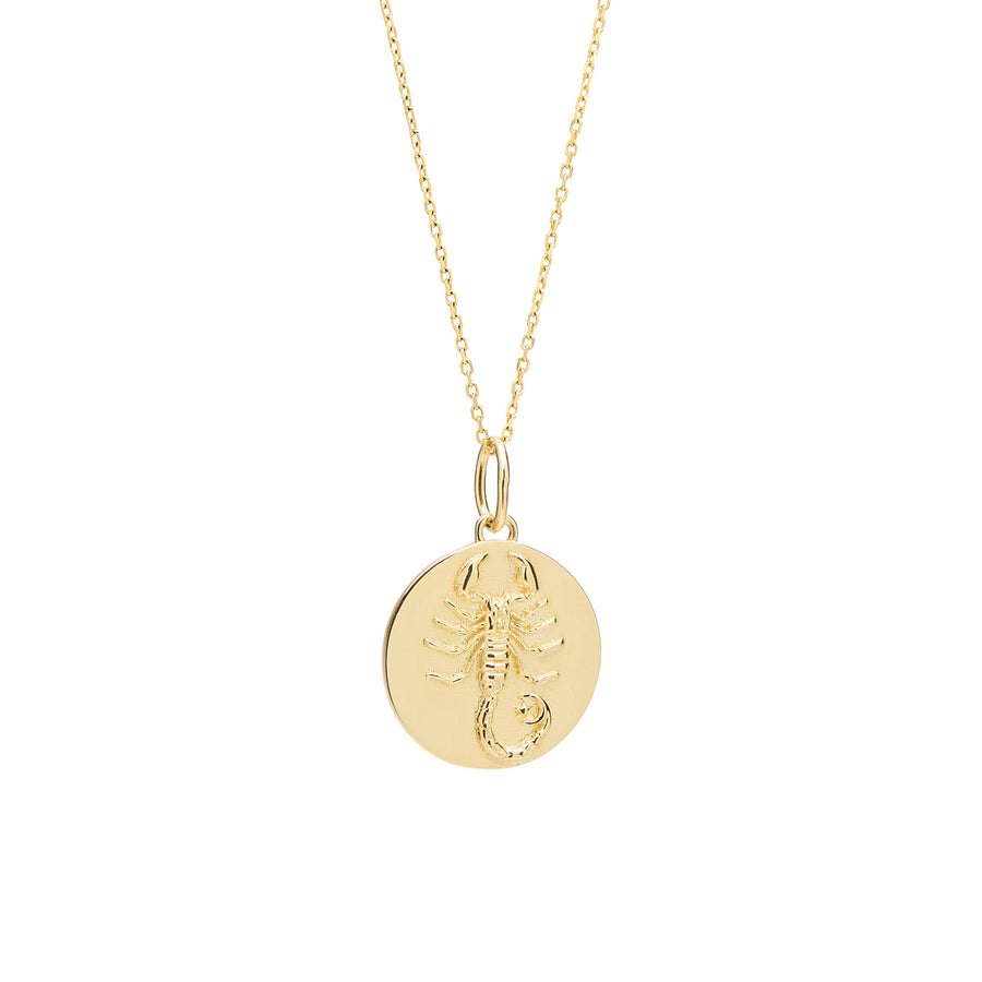 14k Solid Gold Mini Zodiac Pendants