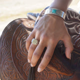 Silver Initial Signet Ring