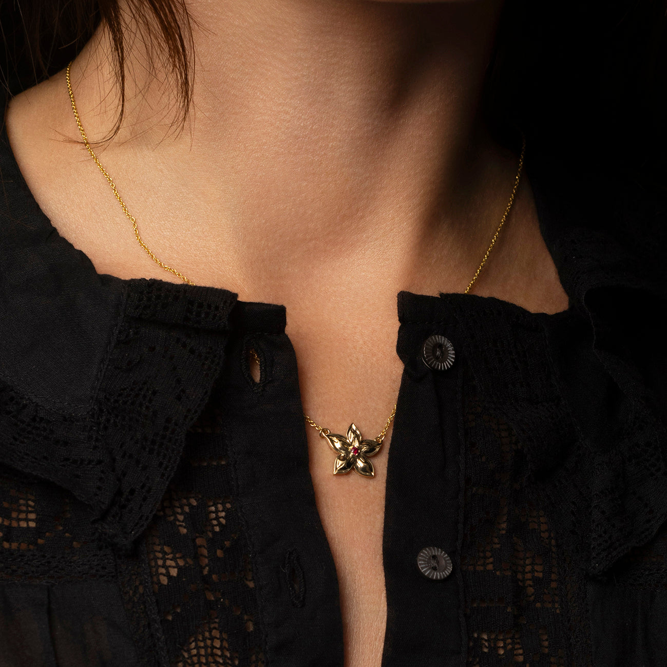 Ruby Tal Con Ruby Fleur Pendant – Talon jewelry
