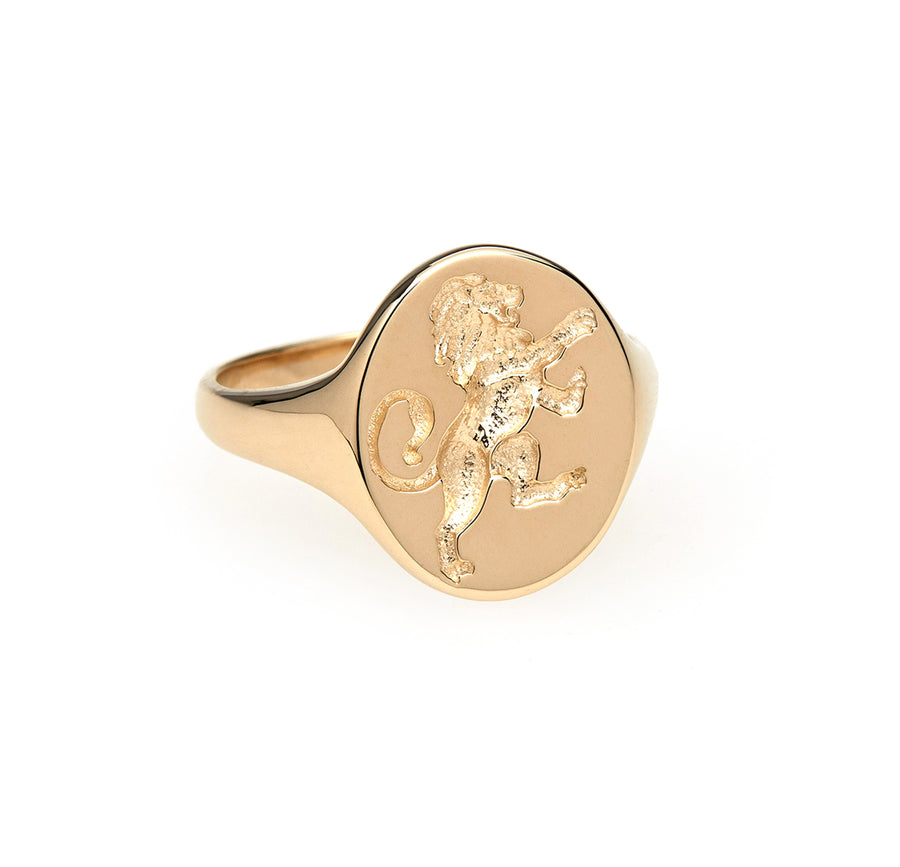 10k Gold Zodiac Signet Rings – Talon jewelry