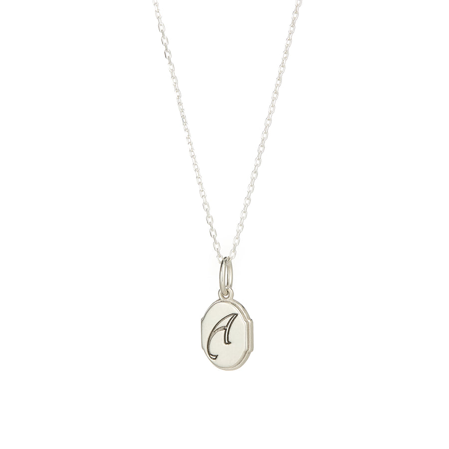 SILVER INITIAL PENDANT