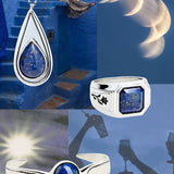 Lapis Teardrop Pendant