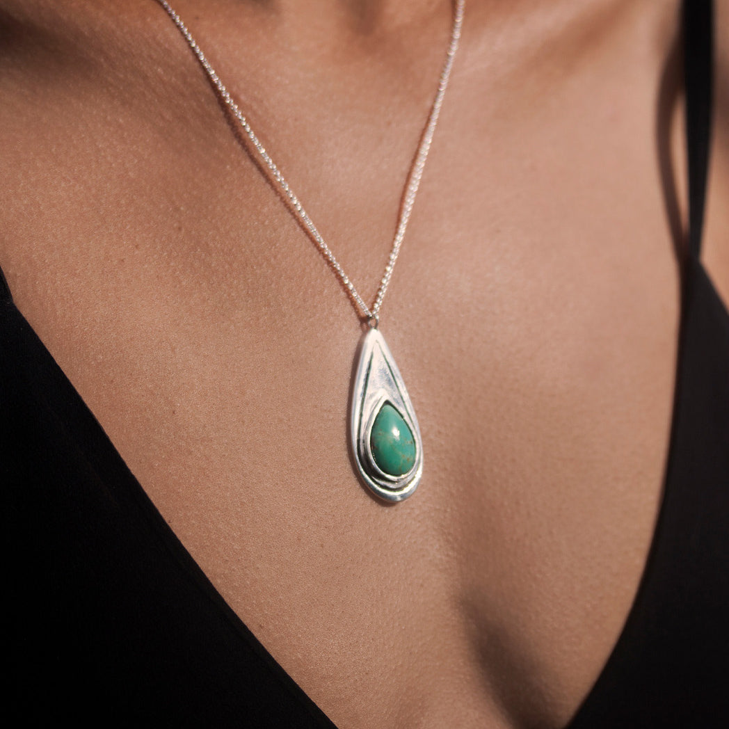 Lapis Teardrop Pendant