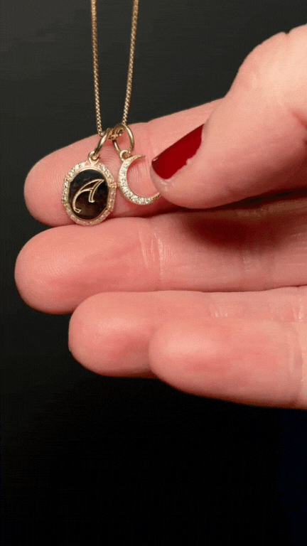 PAVÉ INITIAL PENDANT