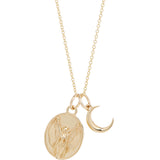 Moon Zodiac Sign Charm Necklace