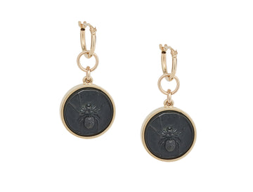 Spider Intaglio Hoops