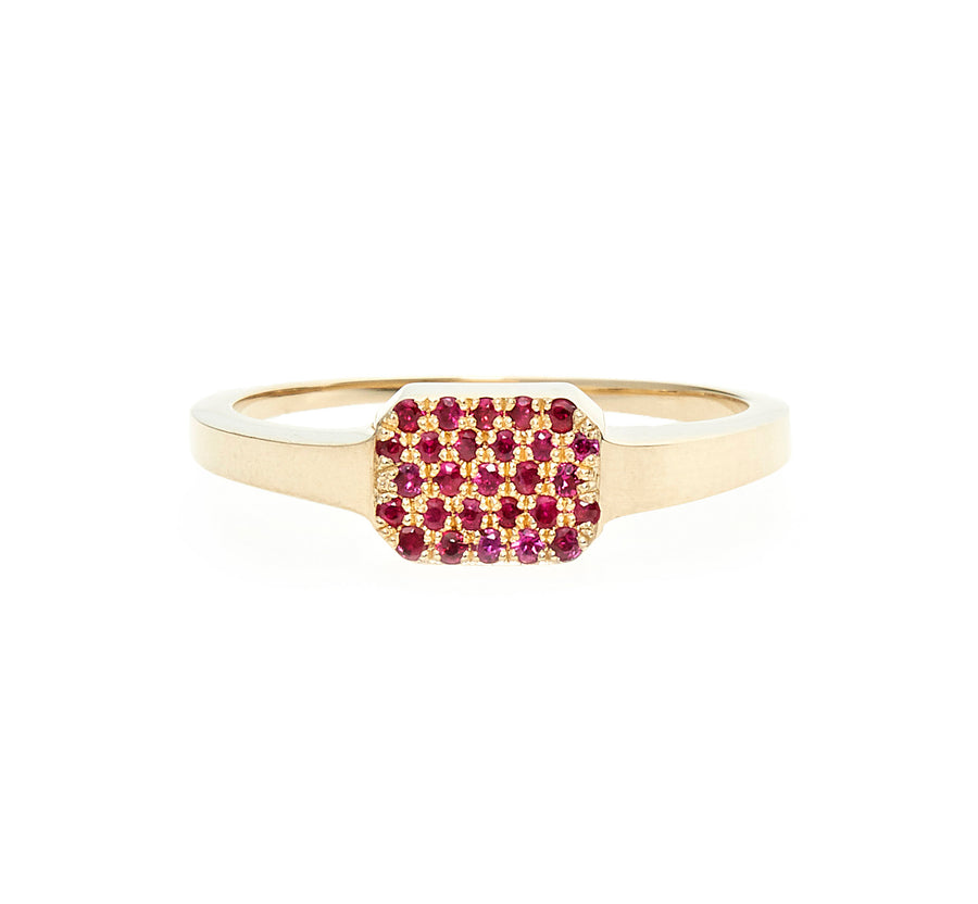 Ruby Tal Con Margaux Ruby Pavé Ring – Talon jewelry